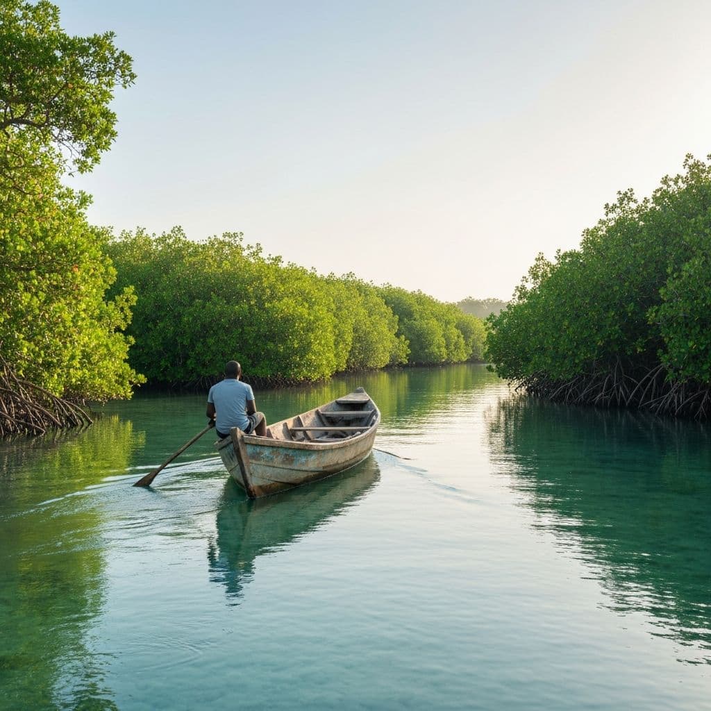 Mangrove river approach