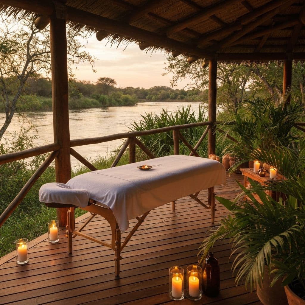 Spa setting on the island